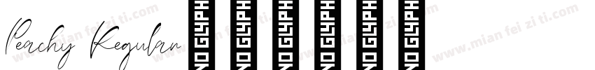 Peachy Regular字体转换
